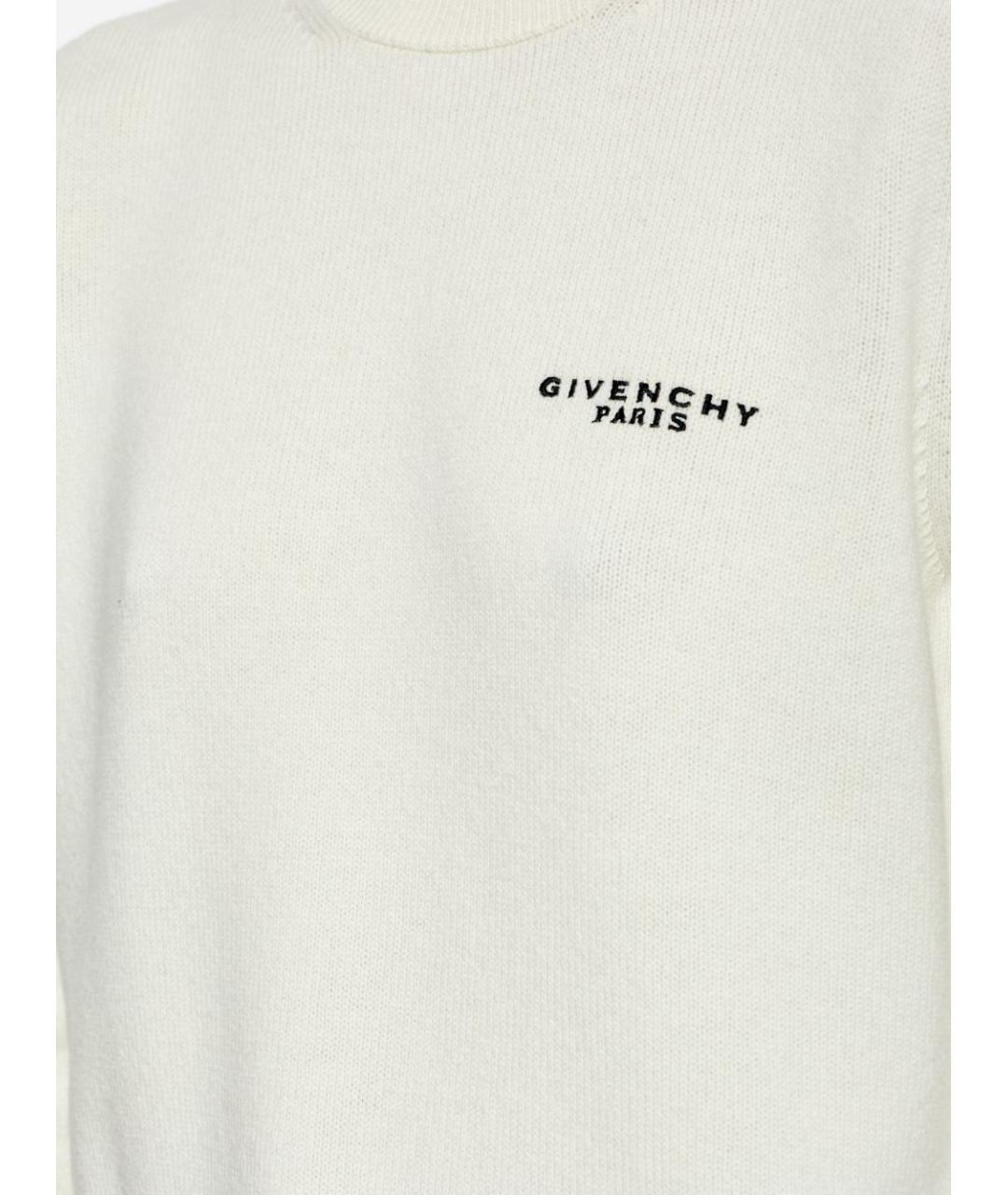 GIVENCHY Белый шерстяной джемпер / свитер, фото 5