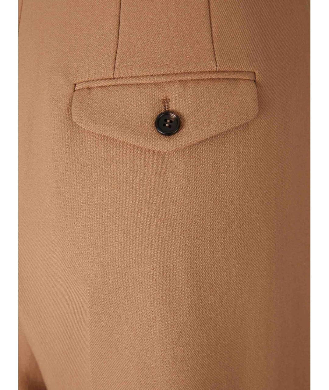 CHLOE Бежевые шерстяные прямые брюки, фото 2
