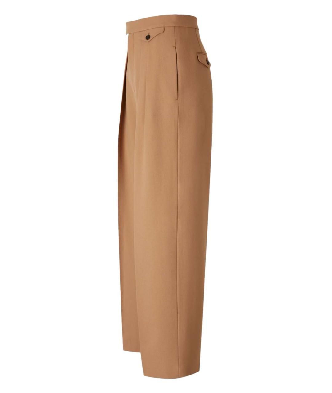 CHLOE Бежевые шерстяные прямые брюки, фото 5