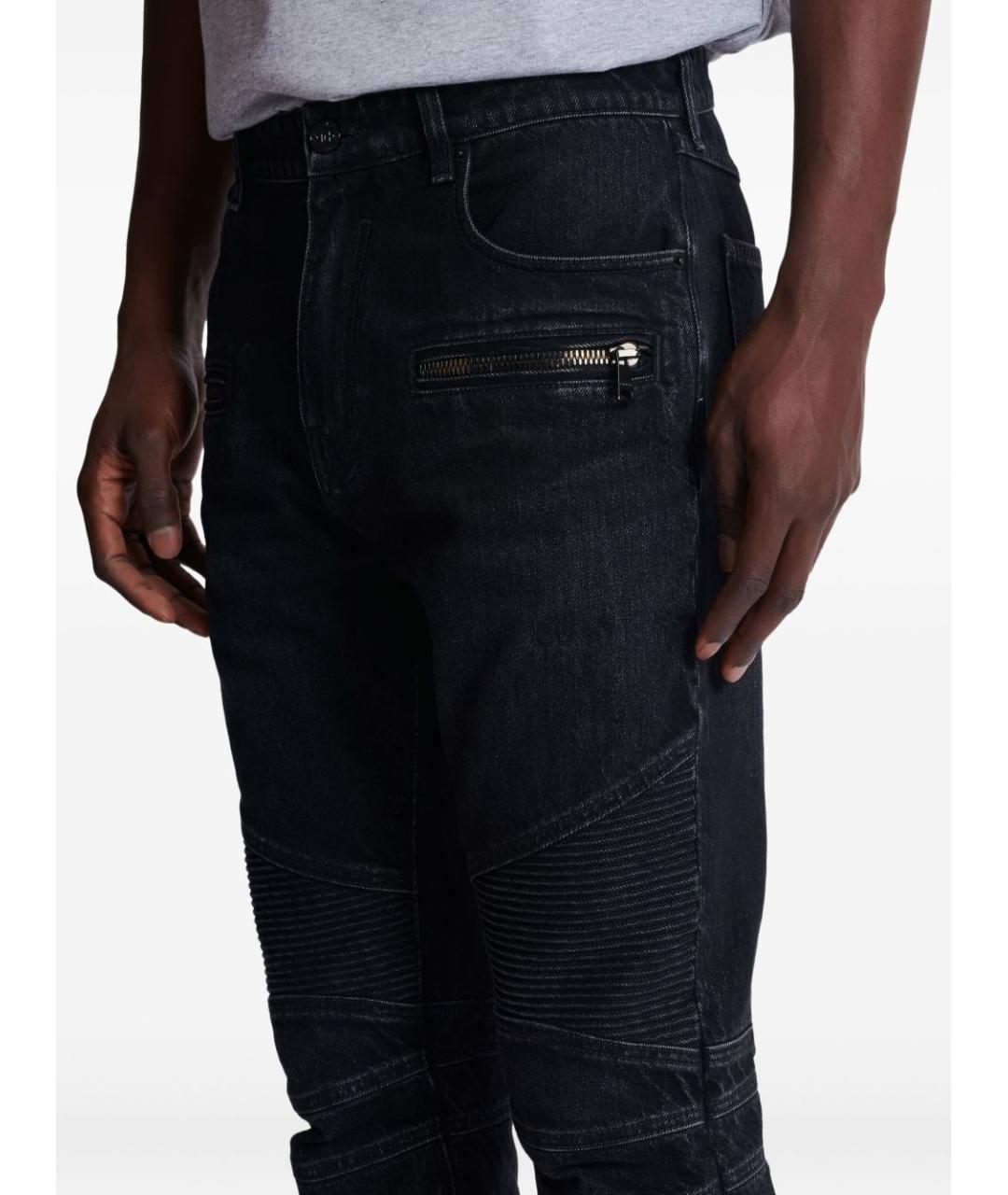 BALMAIN Черные хлопковые повседневные брюки, фото 3