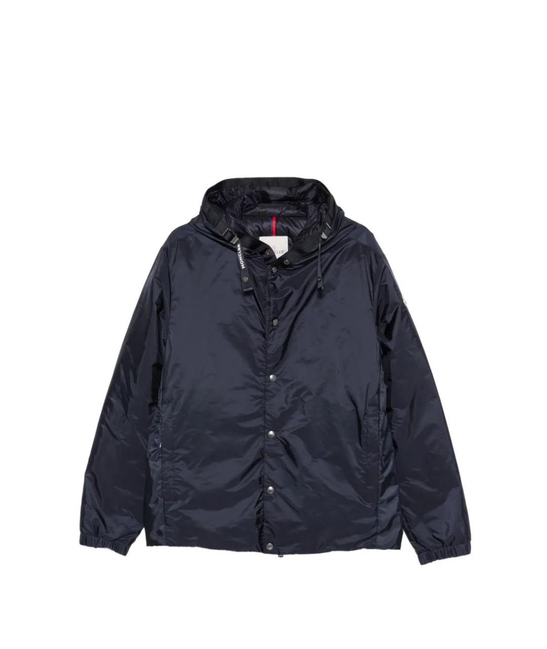 MONCLER Синяя полиамидовая куртка, фото 1