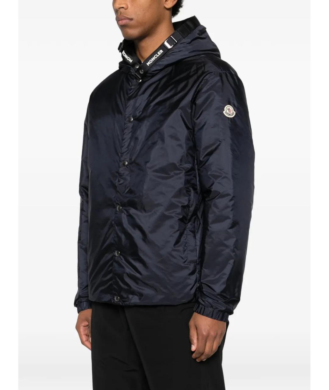 MONCLER Синяя полиамидовая куртка, фото 3