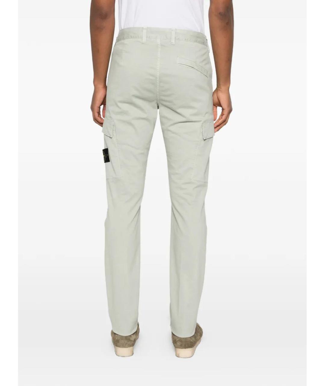 STONE ISLAND Хлопковые повседневные брюки, фото 4
