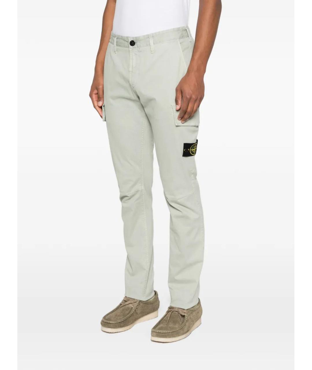 STONE ISLAND Хлопковые повседневные брюки, фото 3