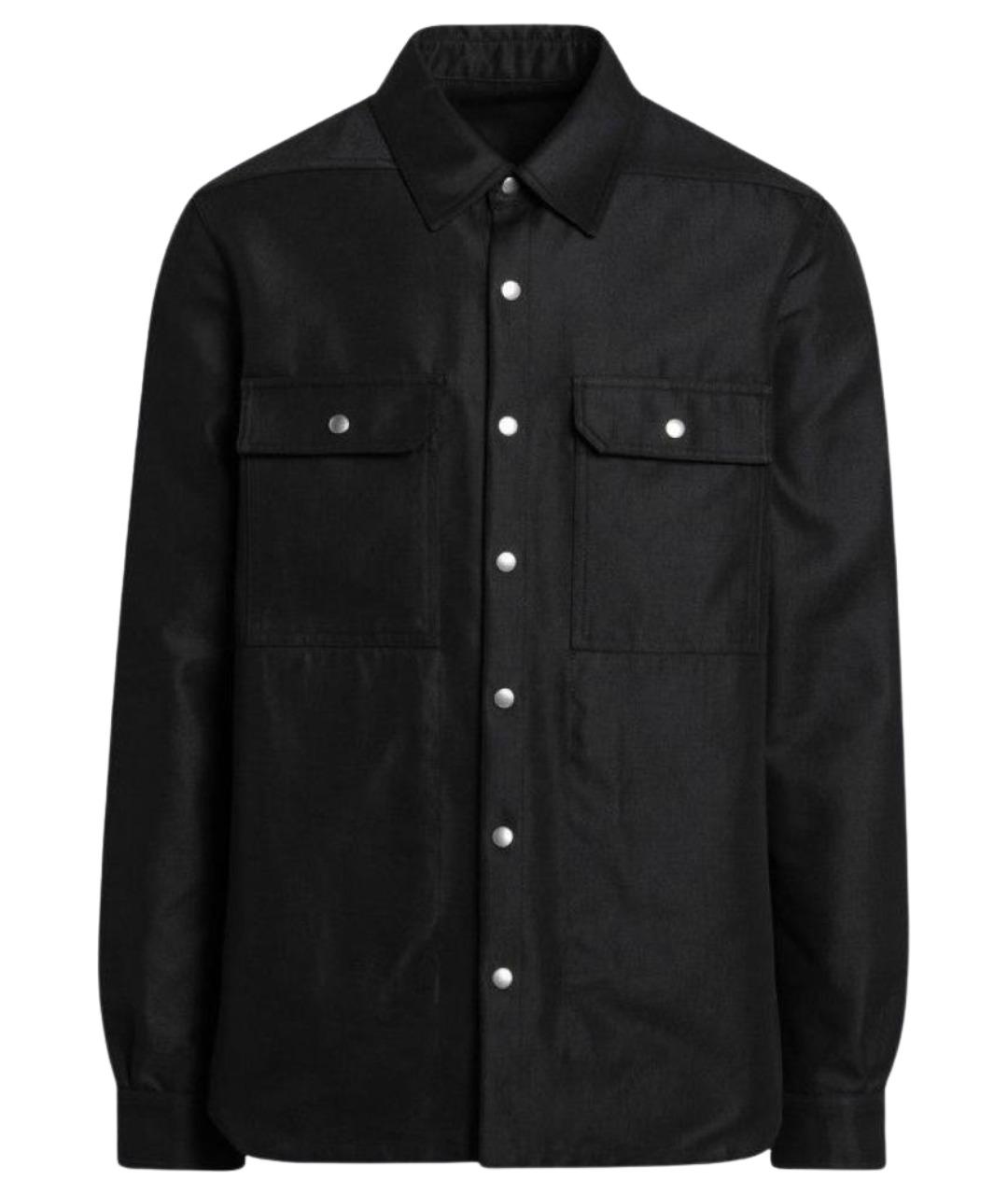 RICK OWENS Черная хлопковая куртка, фото 1