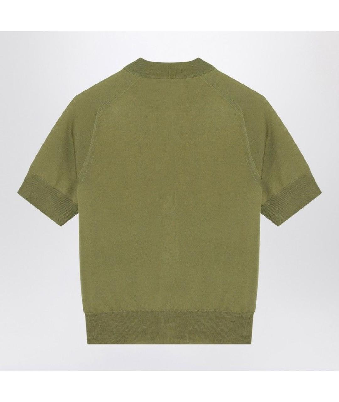 Ami Paris Зеленый шерстяной кардиган, фото 2