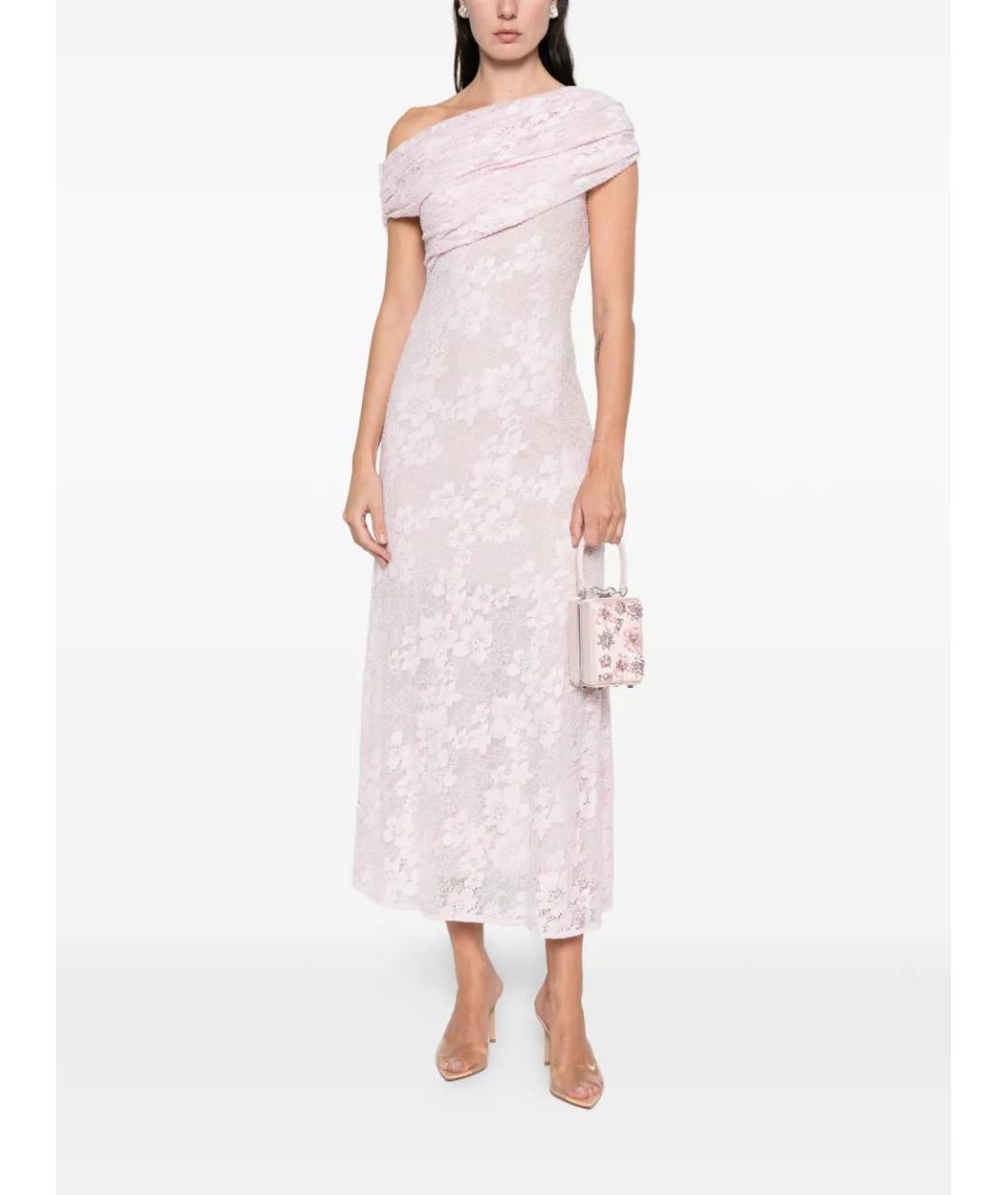 SELF-PORTRAIT Розовое полиамидовое вечернее платье, фото 2