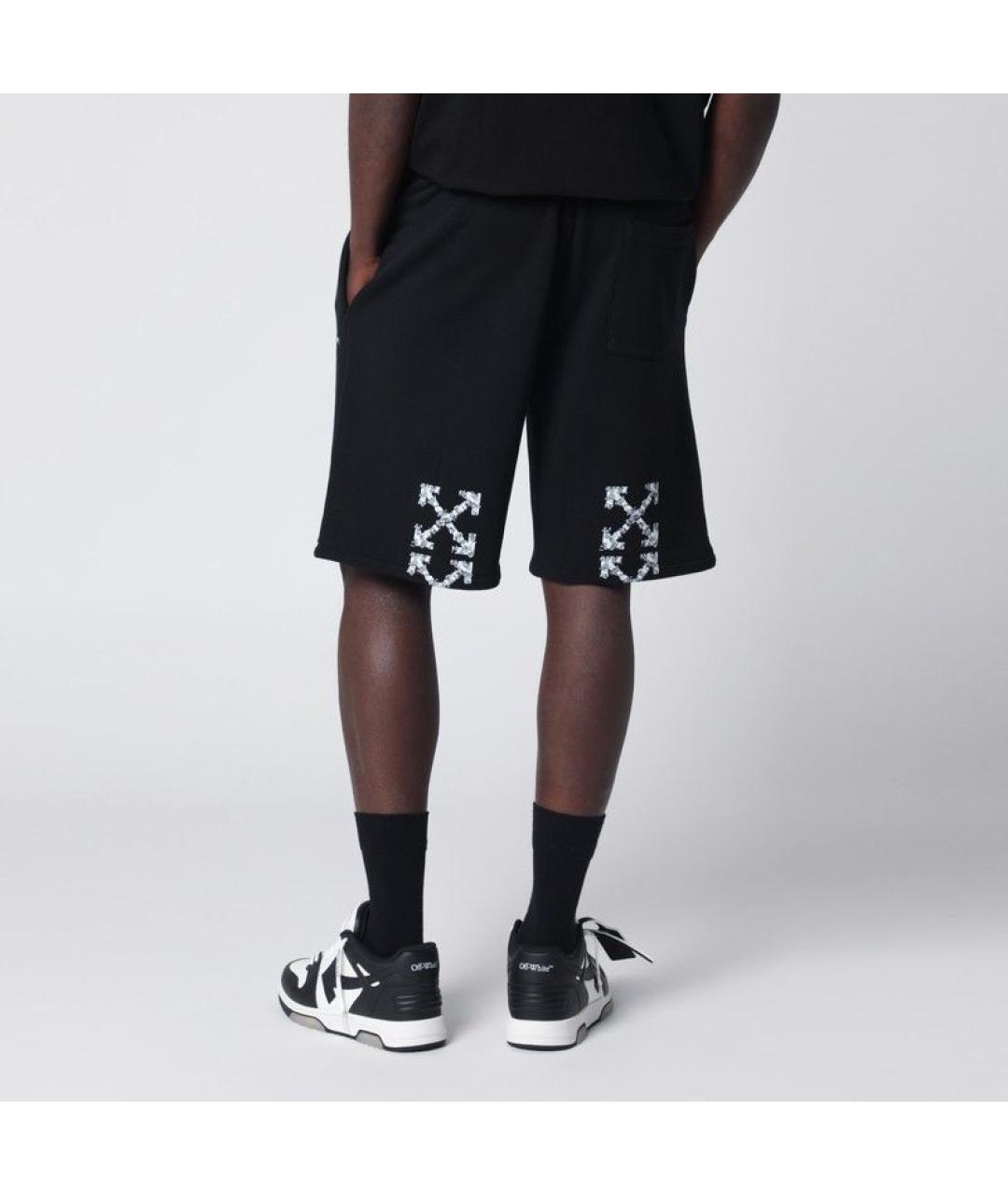 OFF-WHITE Черные хлопковые шорты, фото 2