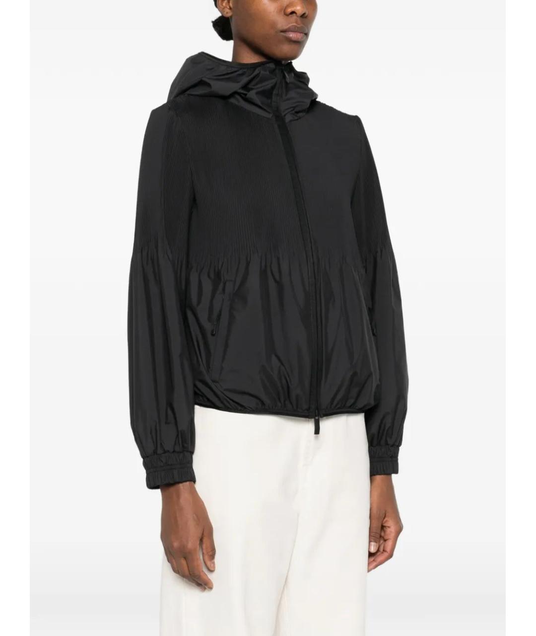 MONCLER Черная полиэстеровая куртка, фото 3