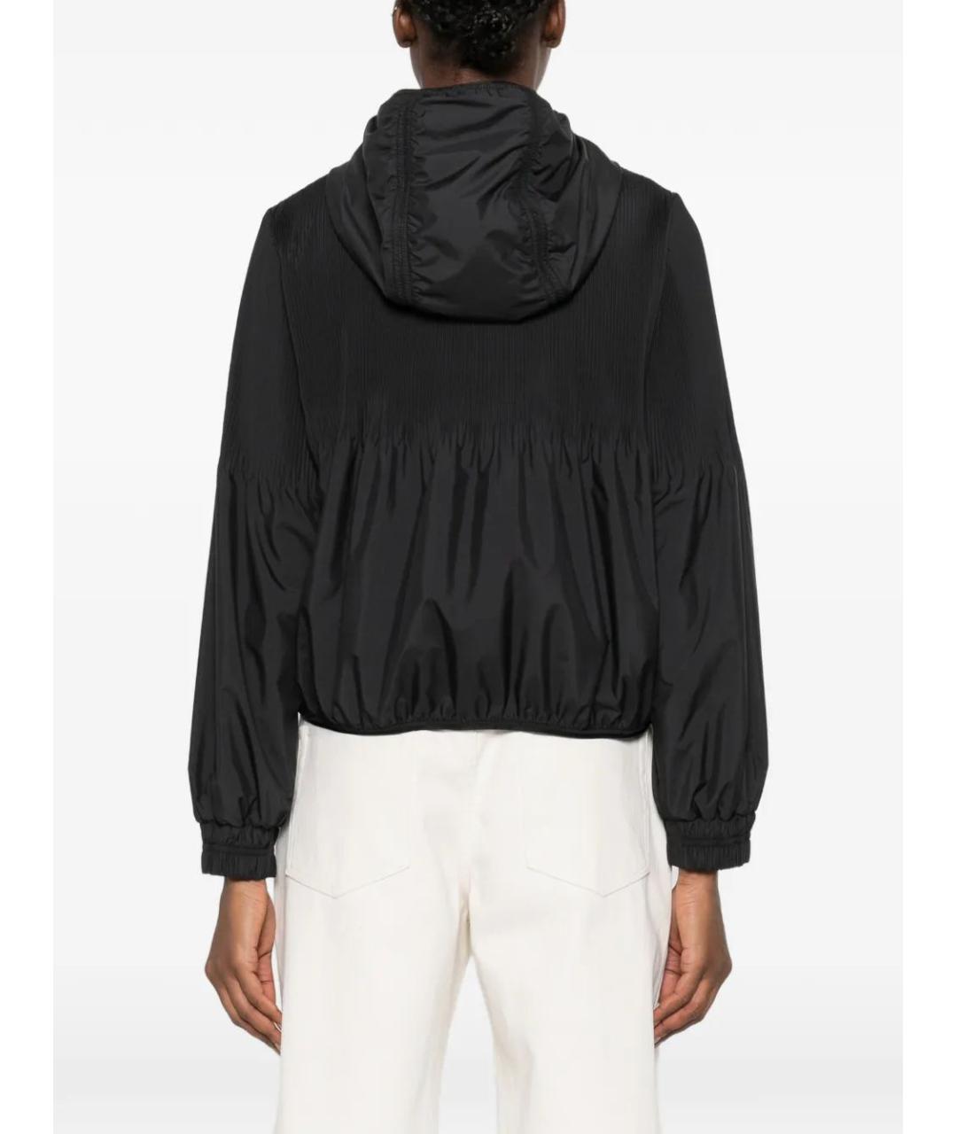 MONCLER Черная полиэстеровая куртка, фото 4