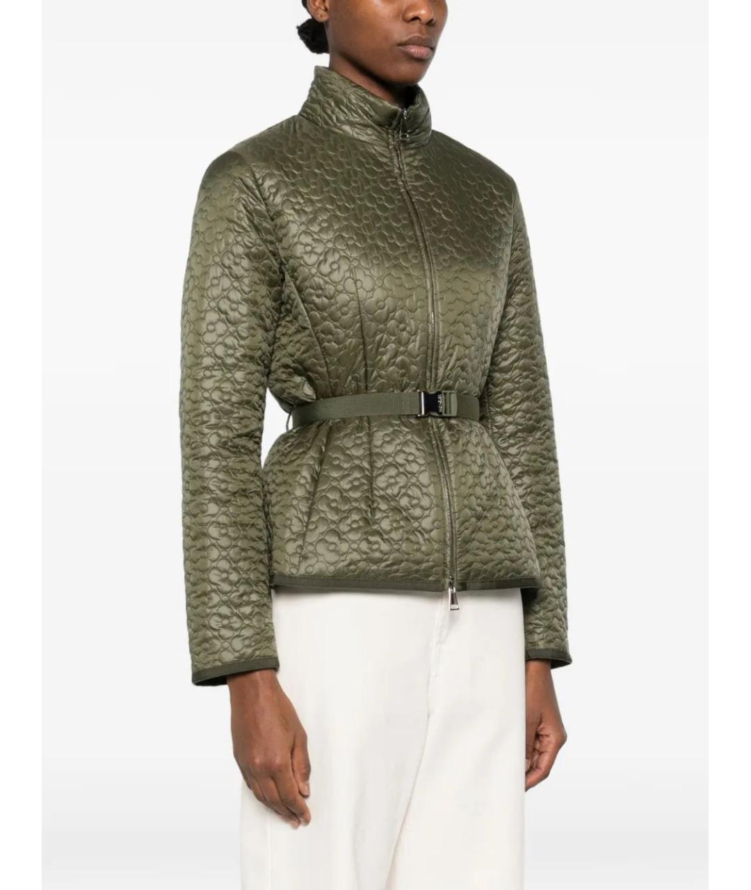 MONCLER Зеленая полиамидовая куртка, фото 3