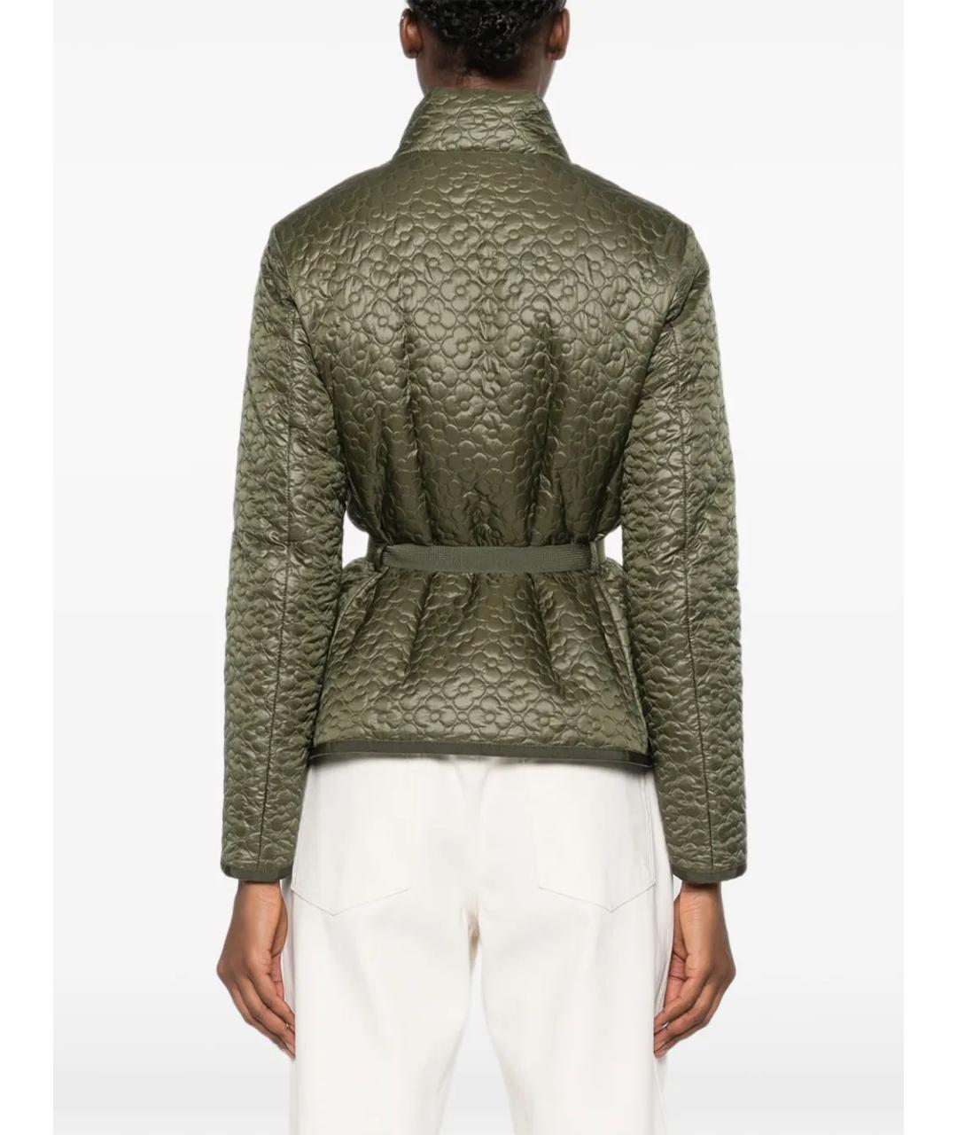 MONCLER Зеленая полиамидовая куртка, фото 4