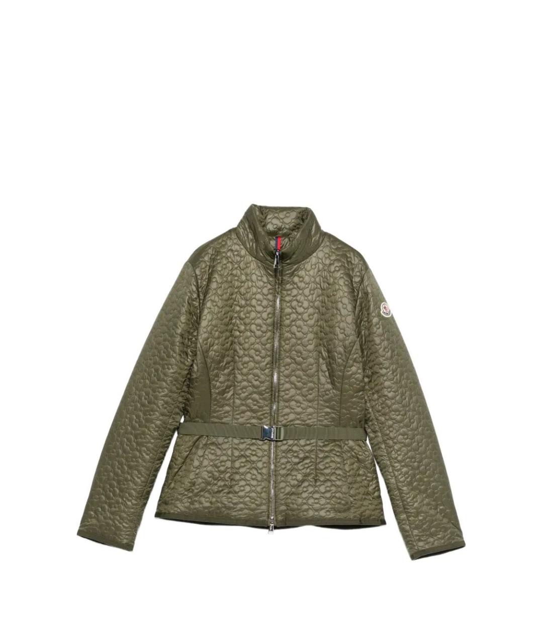 MONCLER Зеленая полиамидовая куртка, фото 1