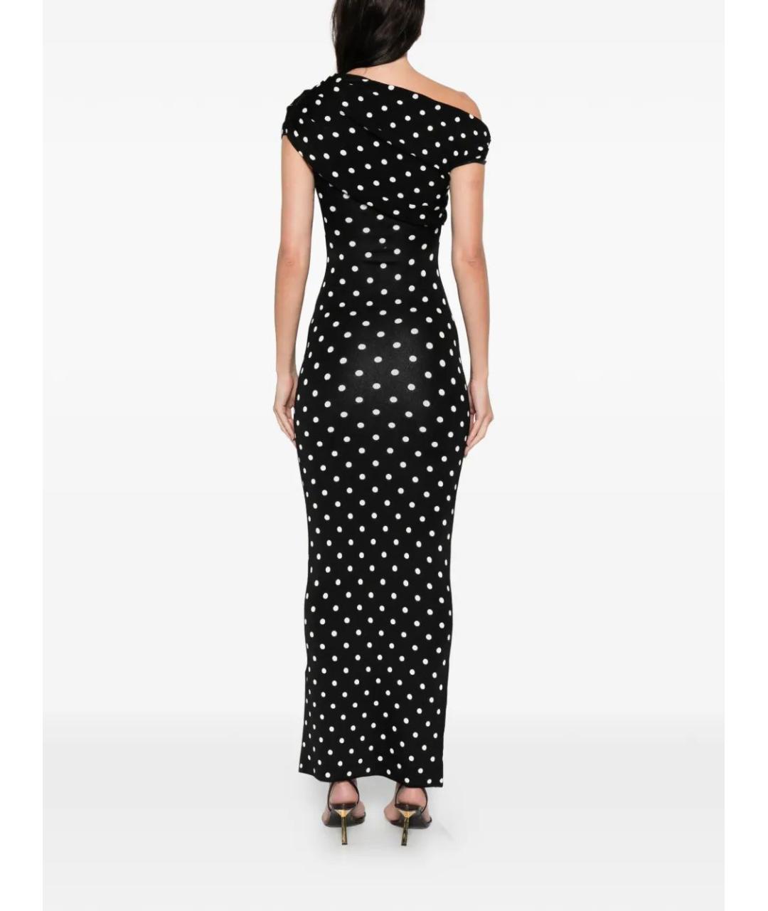 SELF-PORTRAIT Черное вискозное вечернее платье, фото 4