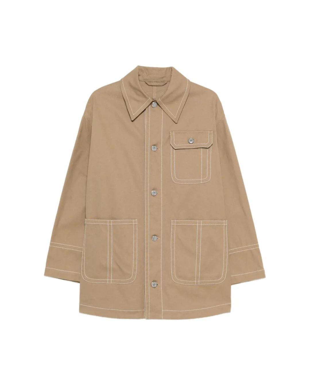 Ami Paris Бежевая хлопковая куртка, фото 1