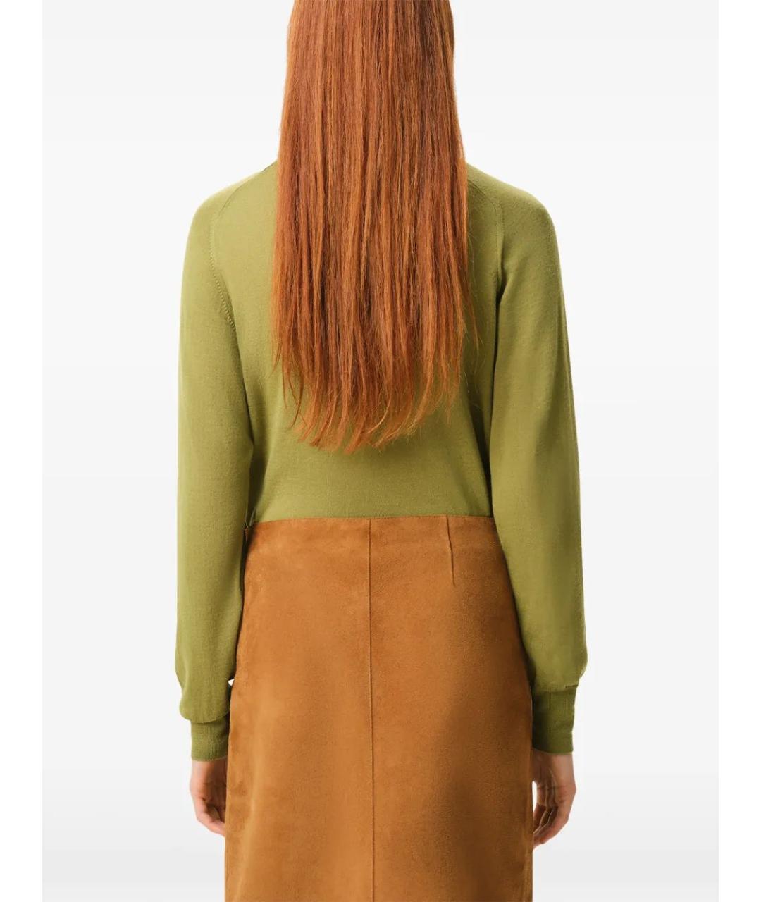 Ami Paris Зеленый шерстяной кардиган, фото 4
