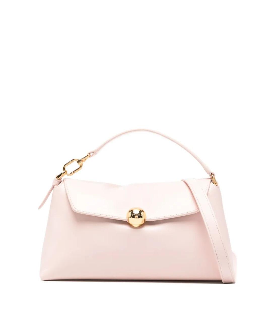 FURLA Розовая кожаная сумка с короткими ручками, фото 1