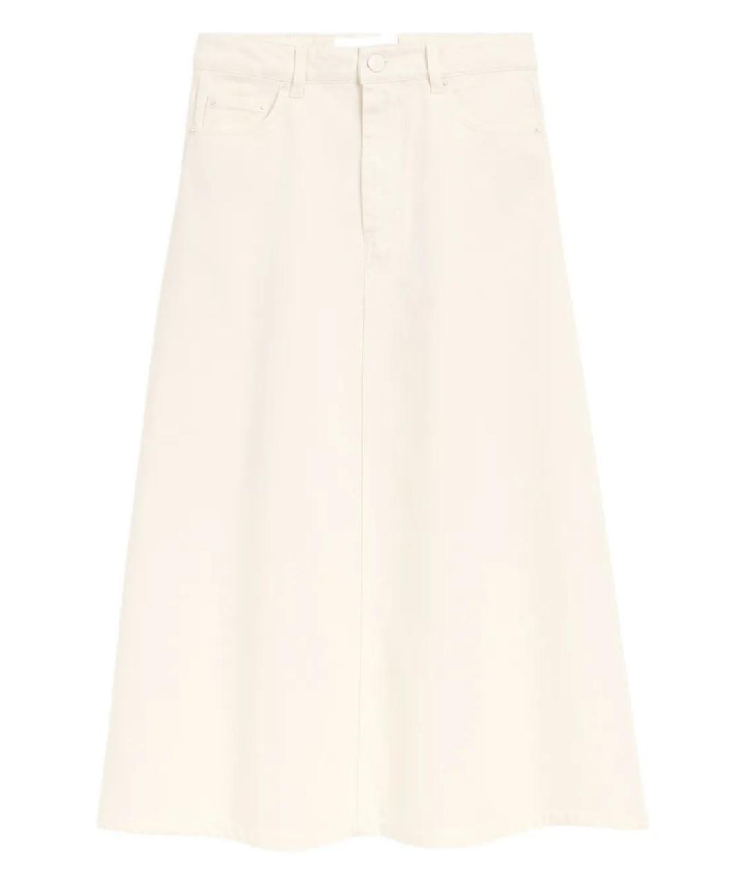 Ami Paris Бежевая хлопковая юбка макси, фото 1