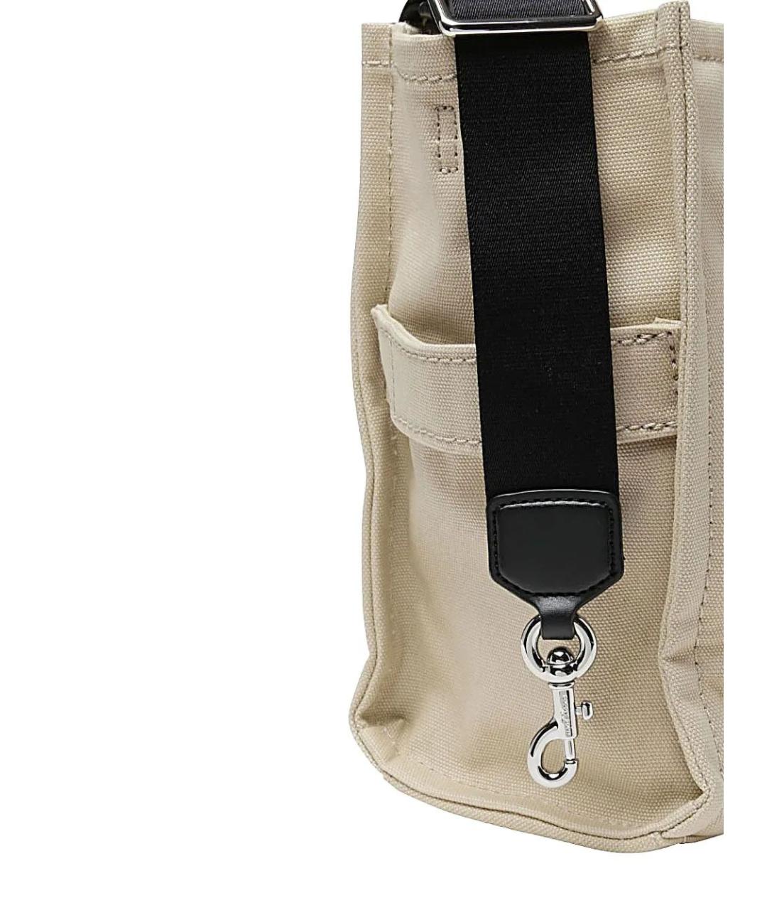 MARC JACOBS Бежевая хлопковая сумка тоут, фото 3