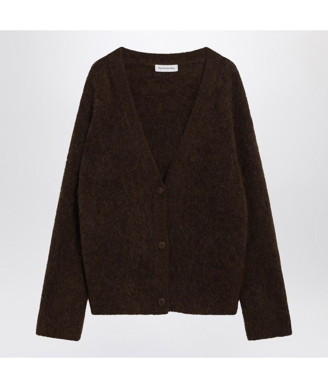 THE FRANKIE SHOP Зеленый шерстяной кардиган, фото 3