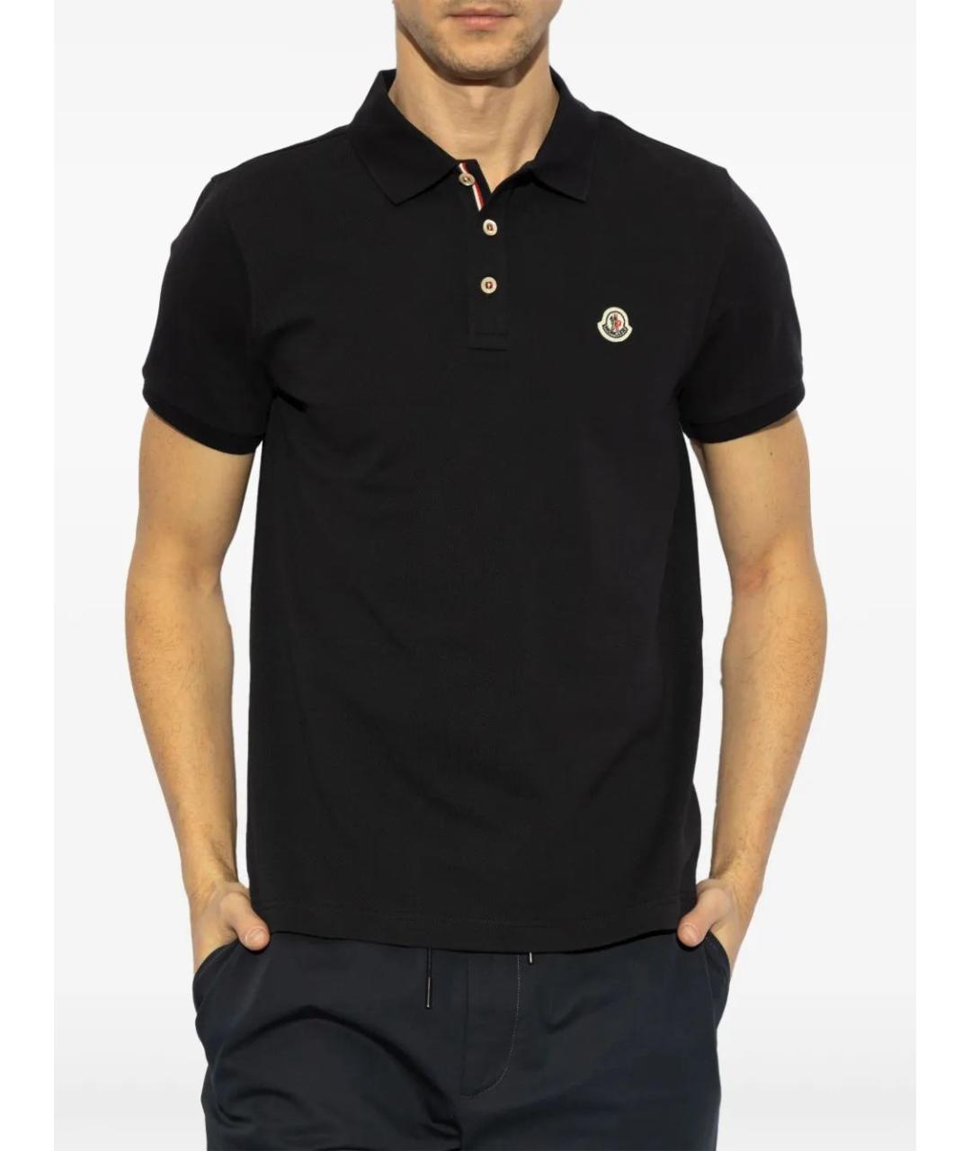 MONCLER Хлопковое поло с коротким рукавом, фото 3