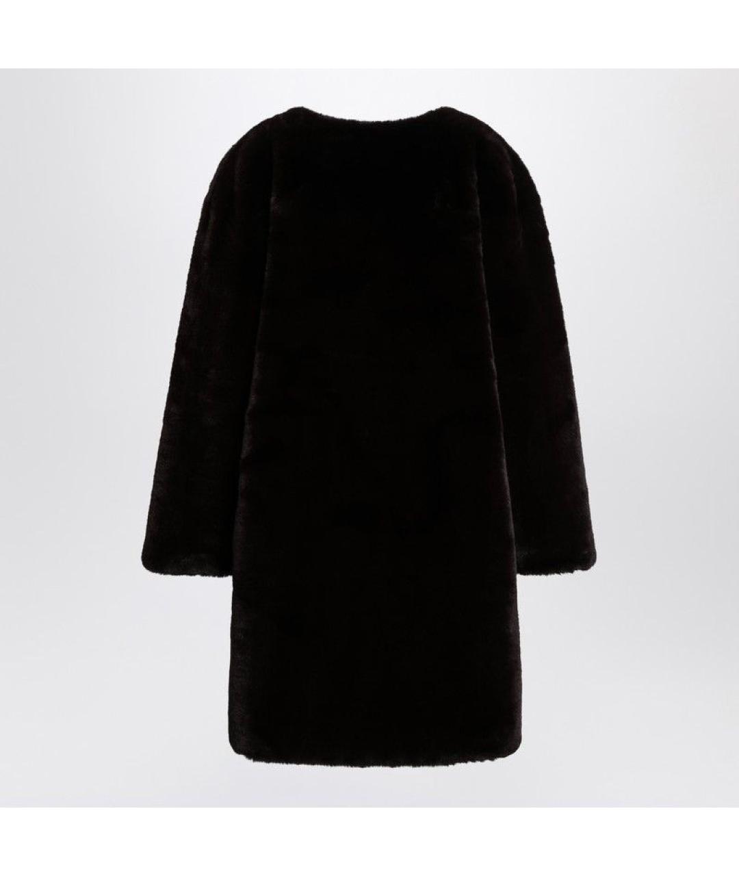 THE FRANKIE SHOP Коричневое полиэстеровое пальто, фото 2