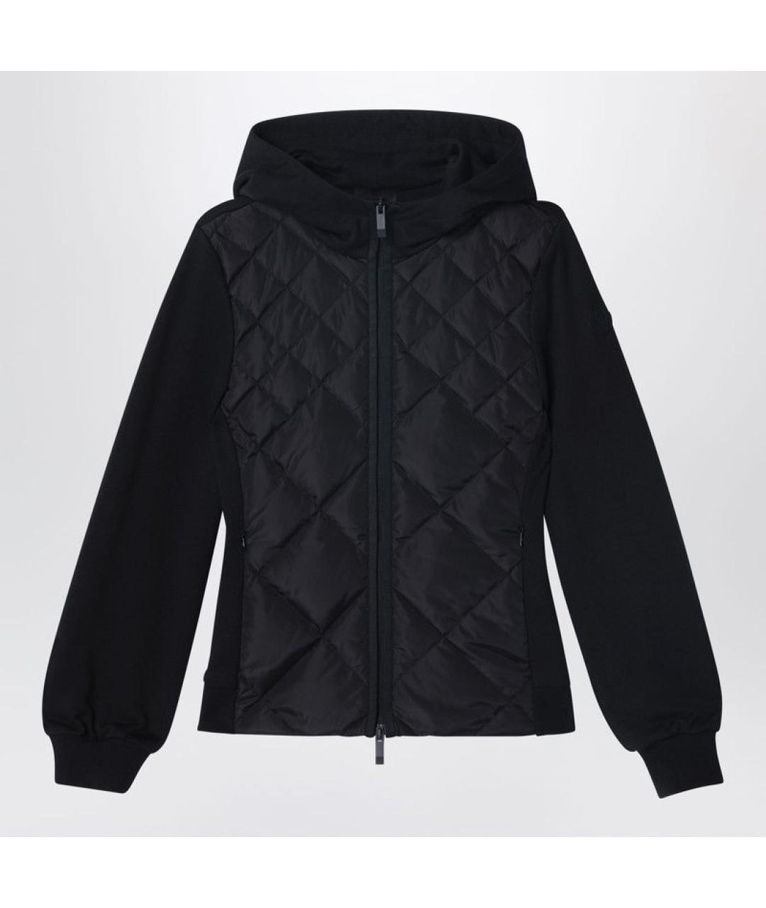 MONCLER Черный полиэстеровый кардиган, фото 3