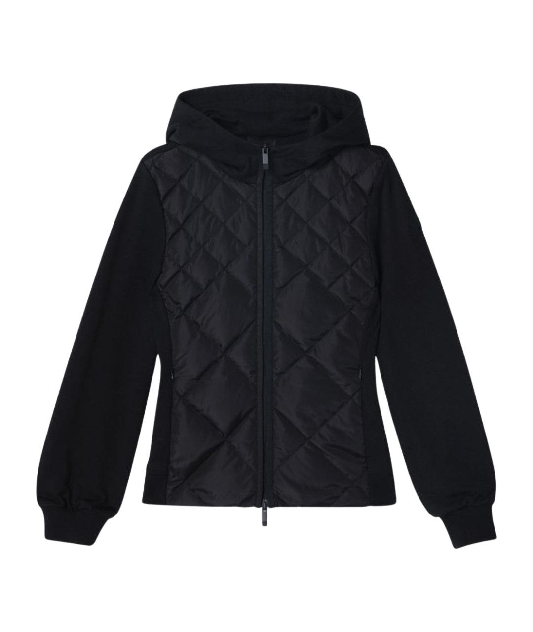 MONCLER Черный полиэстеровый кардиган, фото 1