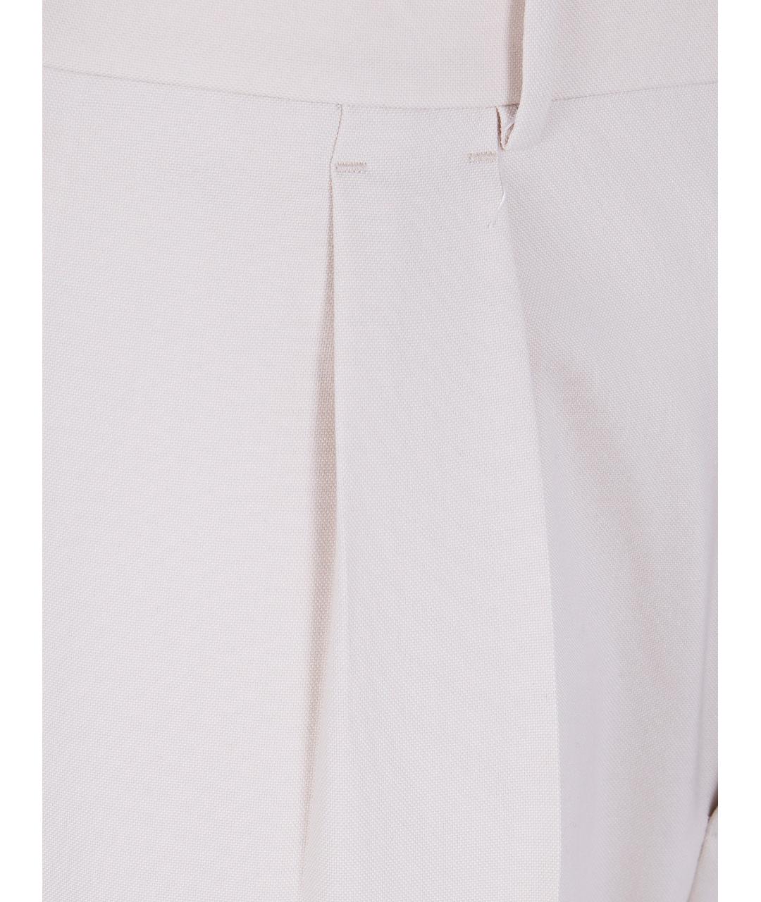 TOM FORD Белые кашемировые повседневные брюки, фото 3