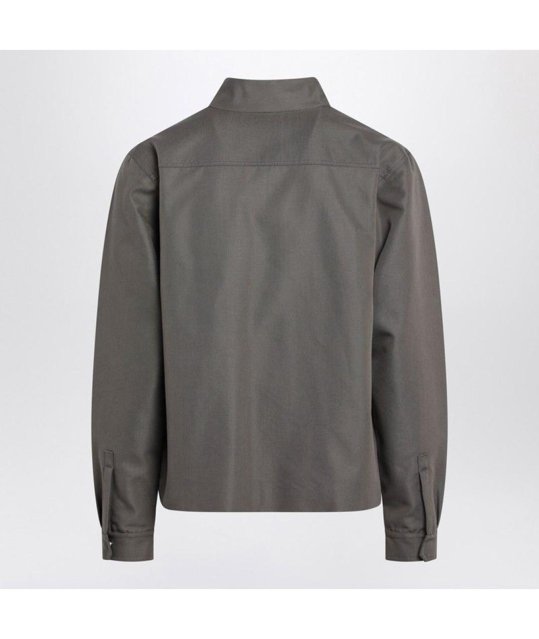 RICK OWENS Серая хлопковая куртка, фото 2