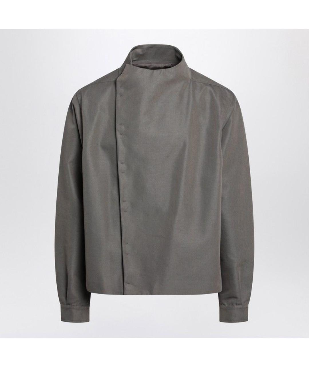 RICK OWENS Серая хлопковая куртка, фото 3