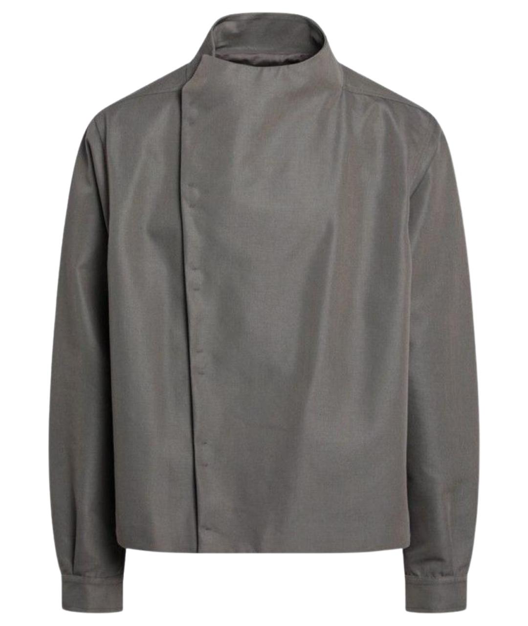 RICK OWENS Серая хлопковая куртка, фото 1