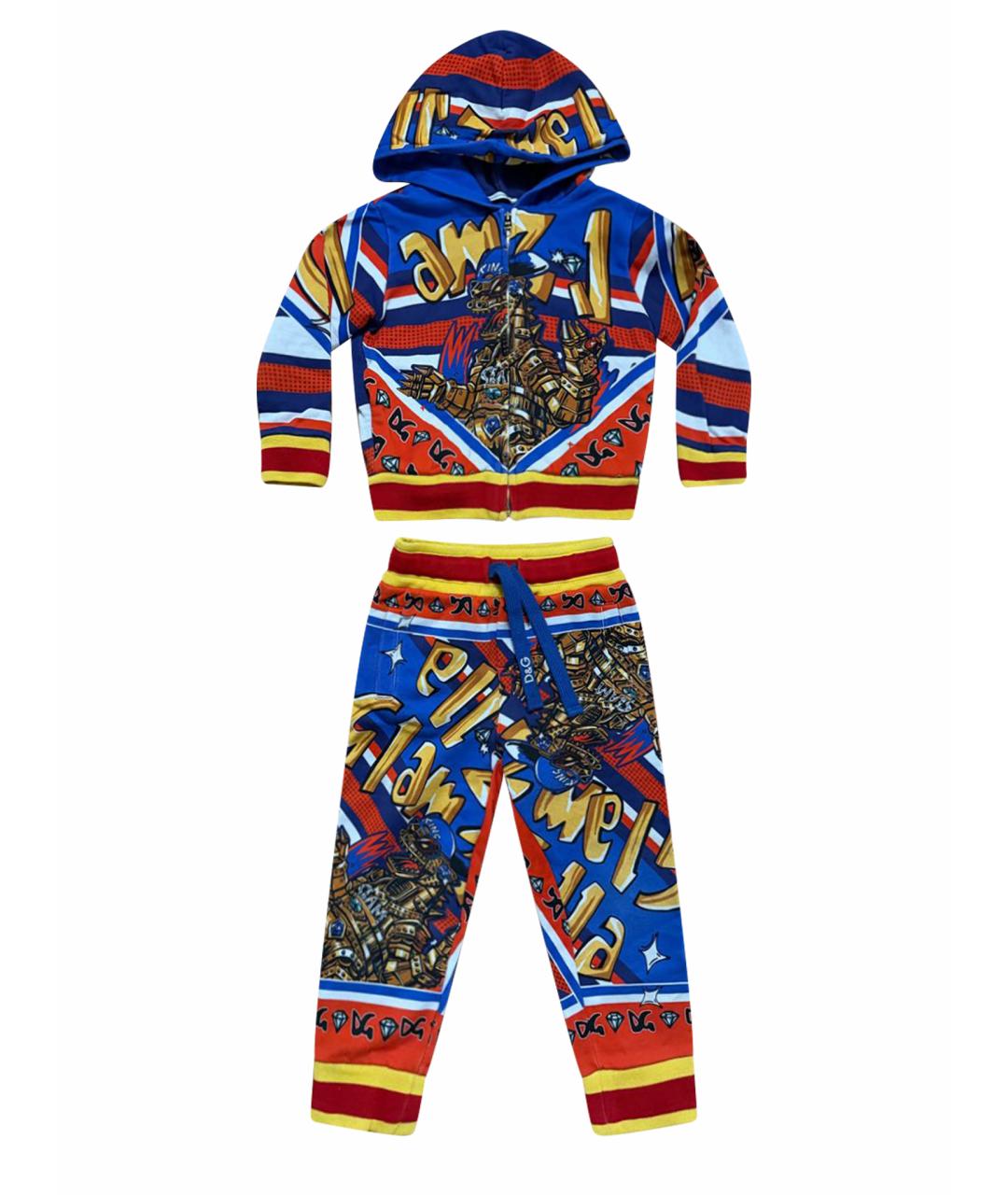 DOLCE&GABBANA Синий хлопковый комплект, фото 1