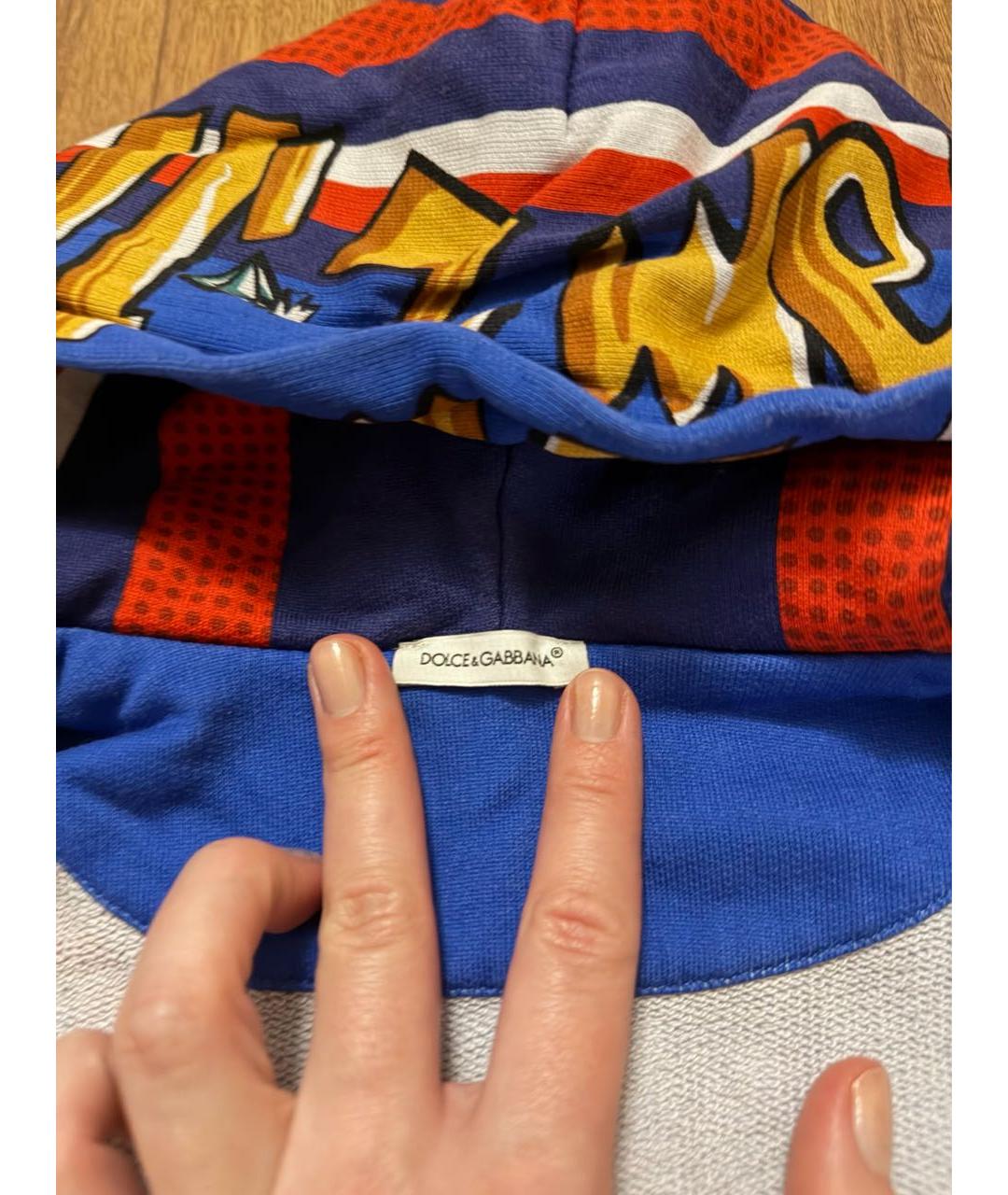 DOLCE&GABBANA Синий хлопковый комплект, фото 5