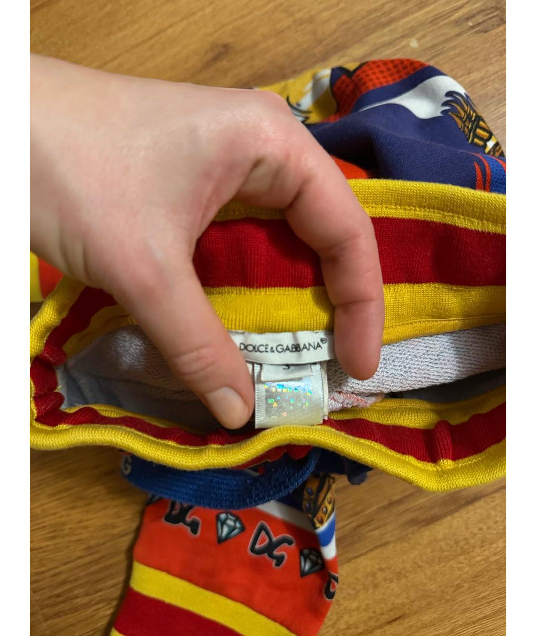 DOLCE&GABBANA Синий хлопковый комплект, фото 6