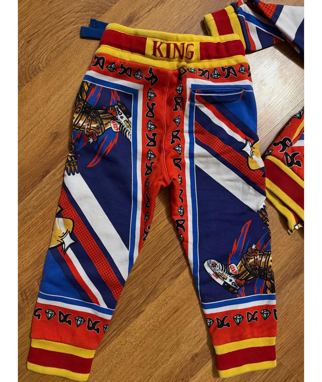 DOLCE&GABBANA Синий хлопковый комплект, фото 4