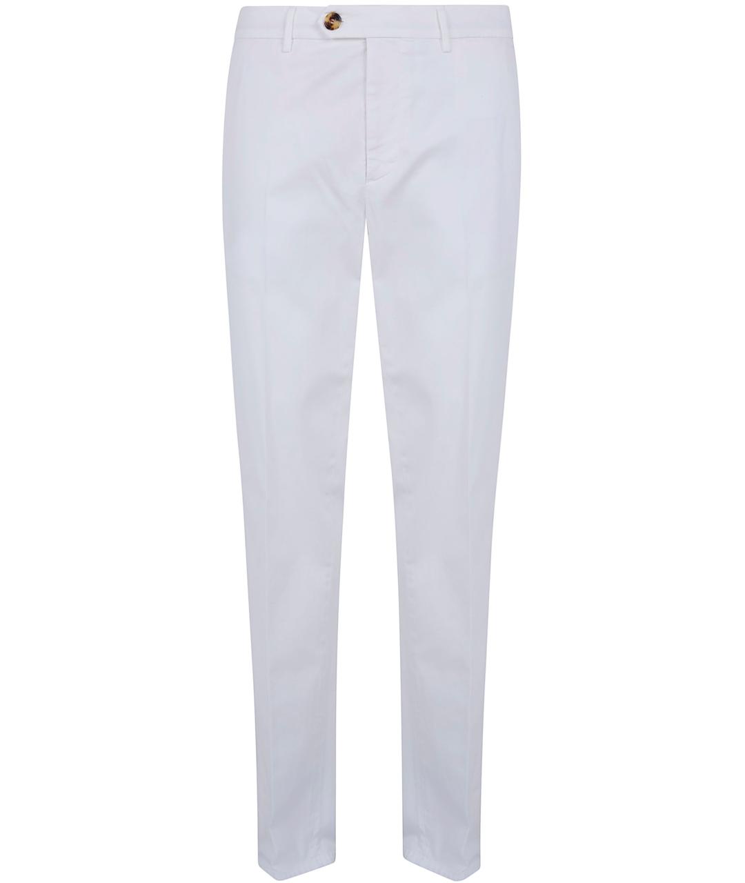 BRUNELLO CUCINELLI Белые хлопковые повседневные брюки, фото 1