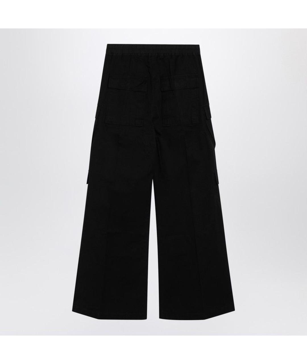 RICK OWENS DRKSHDW Черные хлопковые повседневные брюки, фото 2