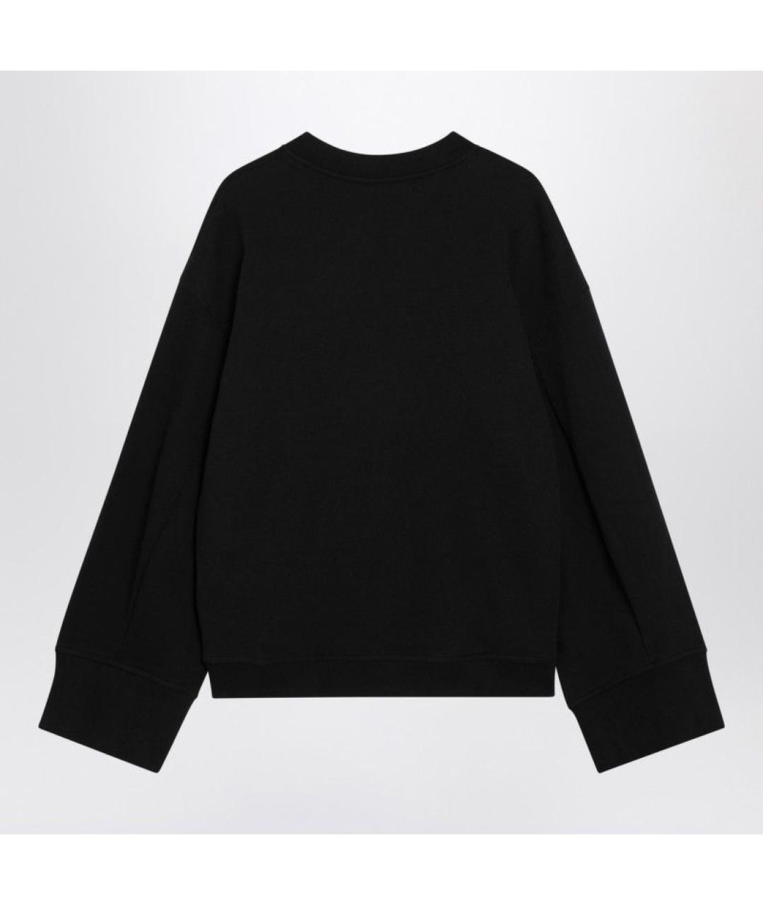 THE FRANKIE SHOP Черный хлопковый джемпер / свитер, фото 2