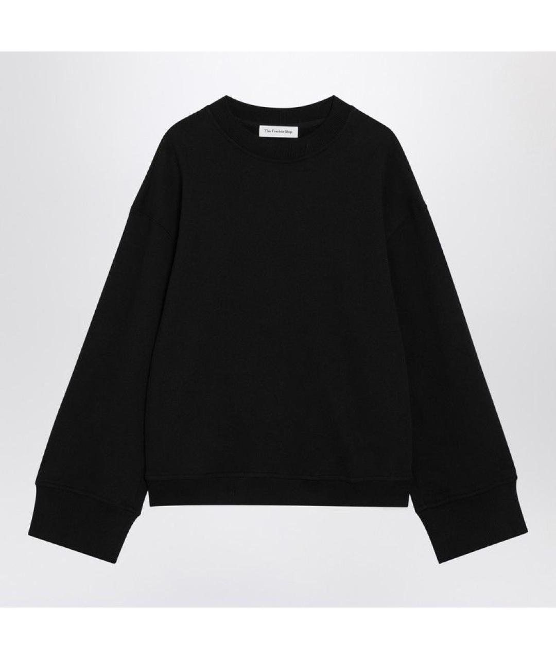THE FRANKIE SHOP Черный хлопковый джемпер / свитер, фото 3