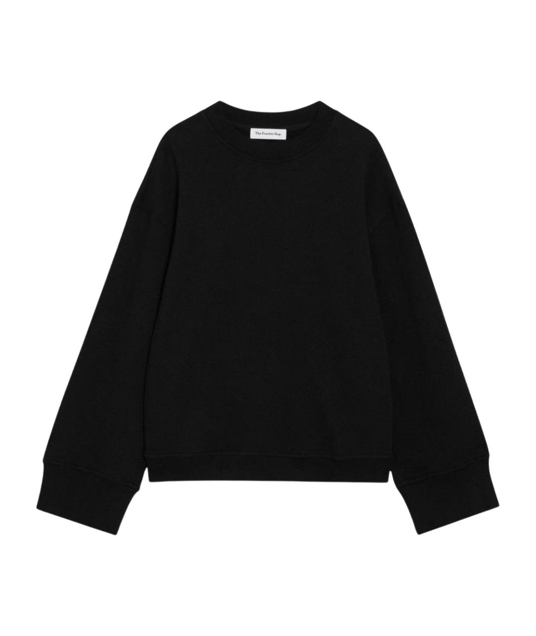 THE FRANKIE SHOP Черный хлопковый джемпер / свитер, фото 1