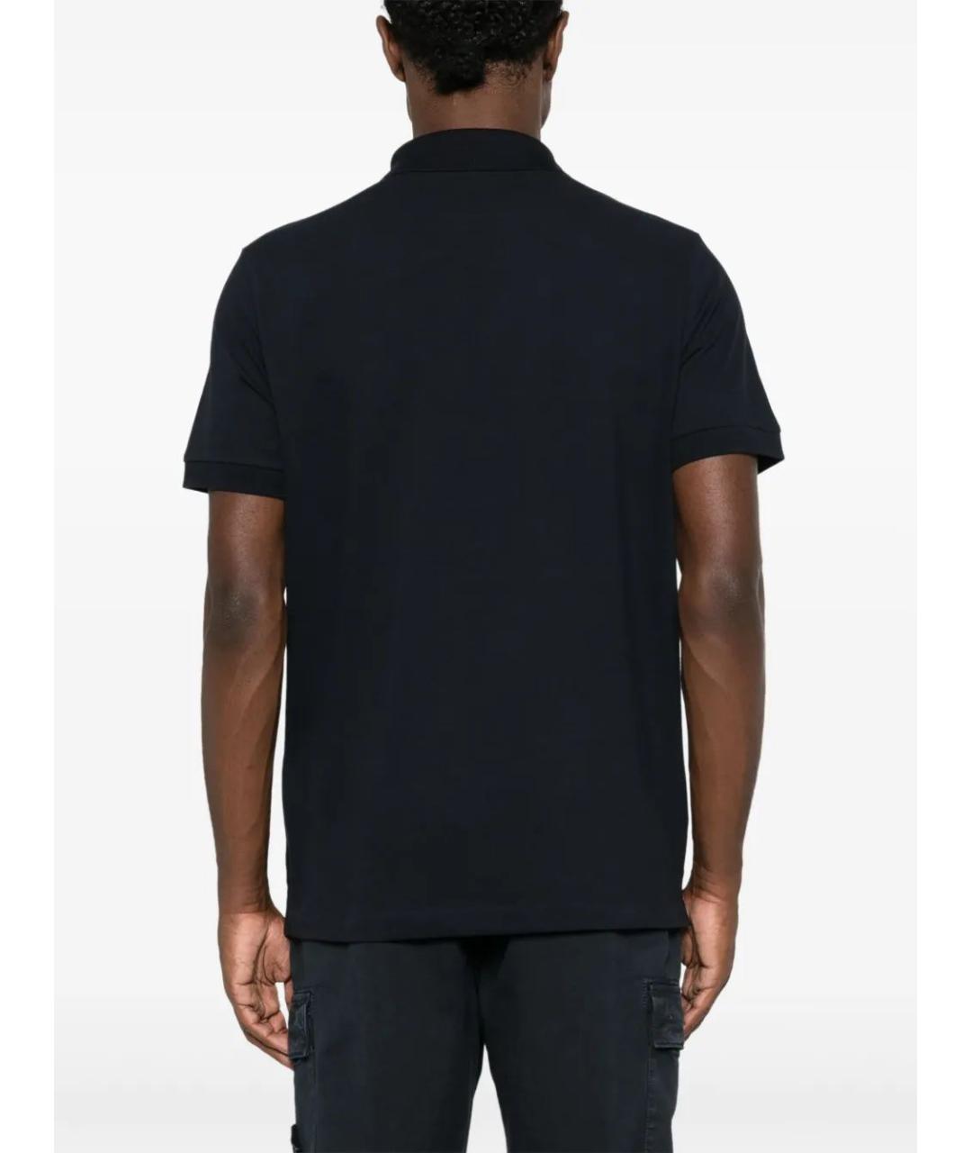 STONE ISLAND Синее хлопковое поло с коротким рукавом, фото 4