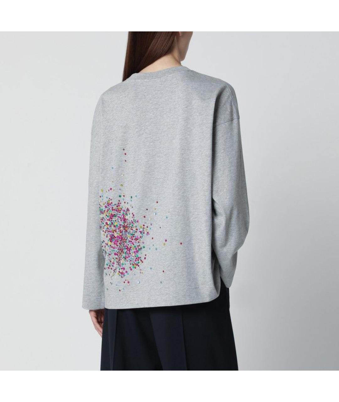 DRIES VAN NOTEN Серый хлопковый джемпер / свитер, фото 2