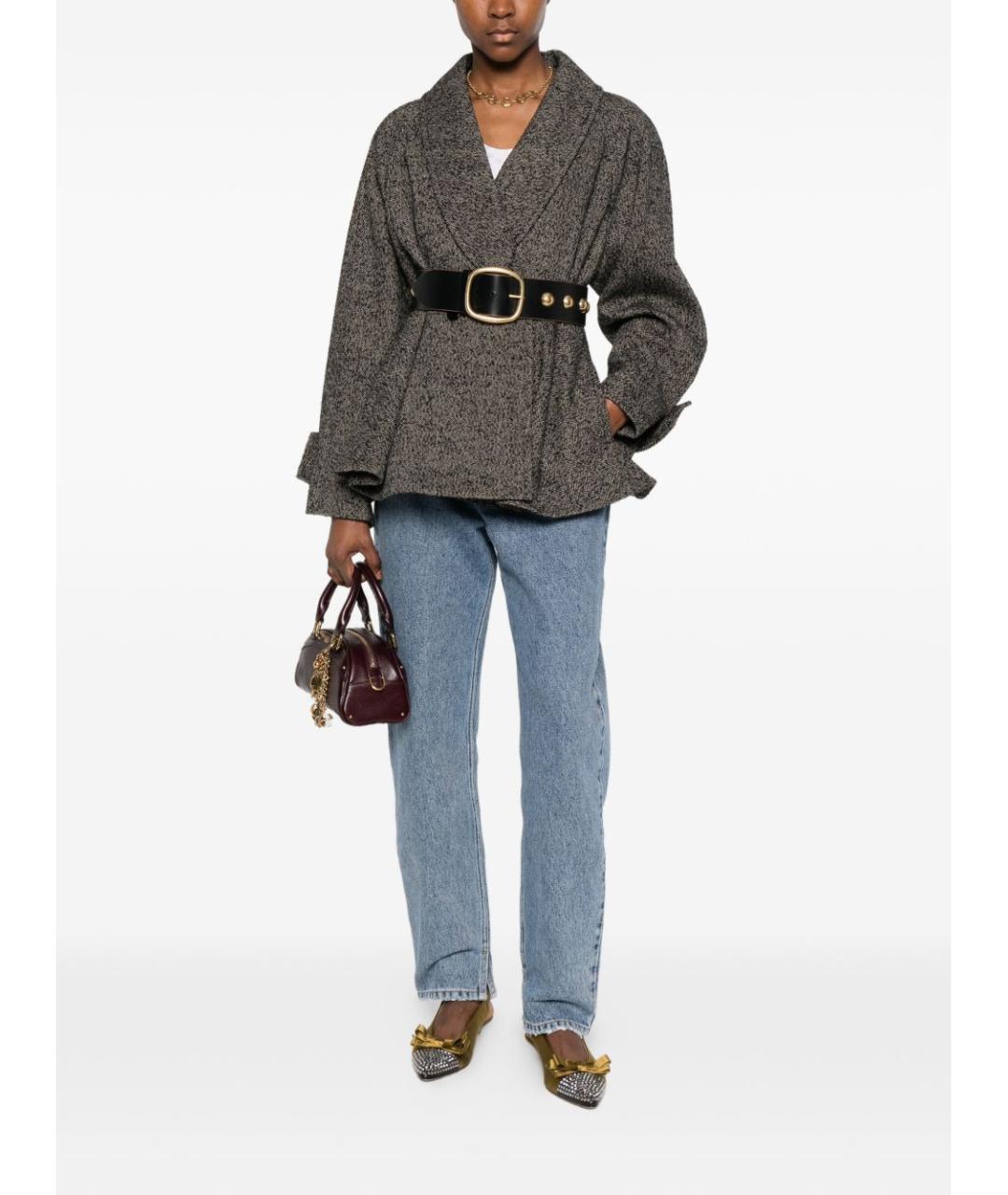 CHLOE Синие хлопковые прямые джинсы, фото 4