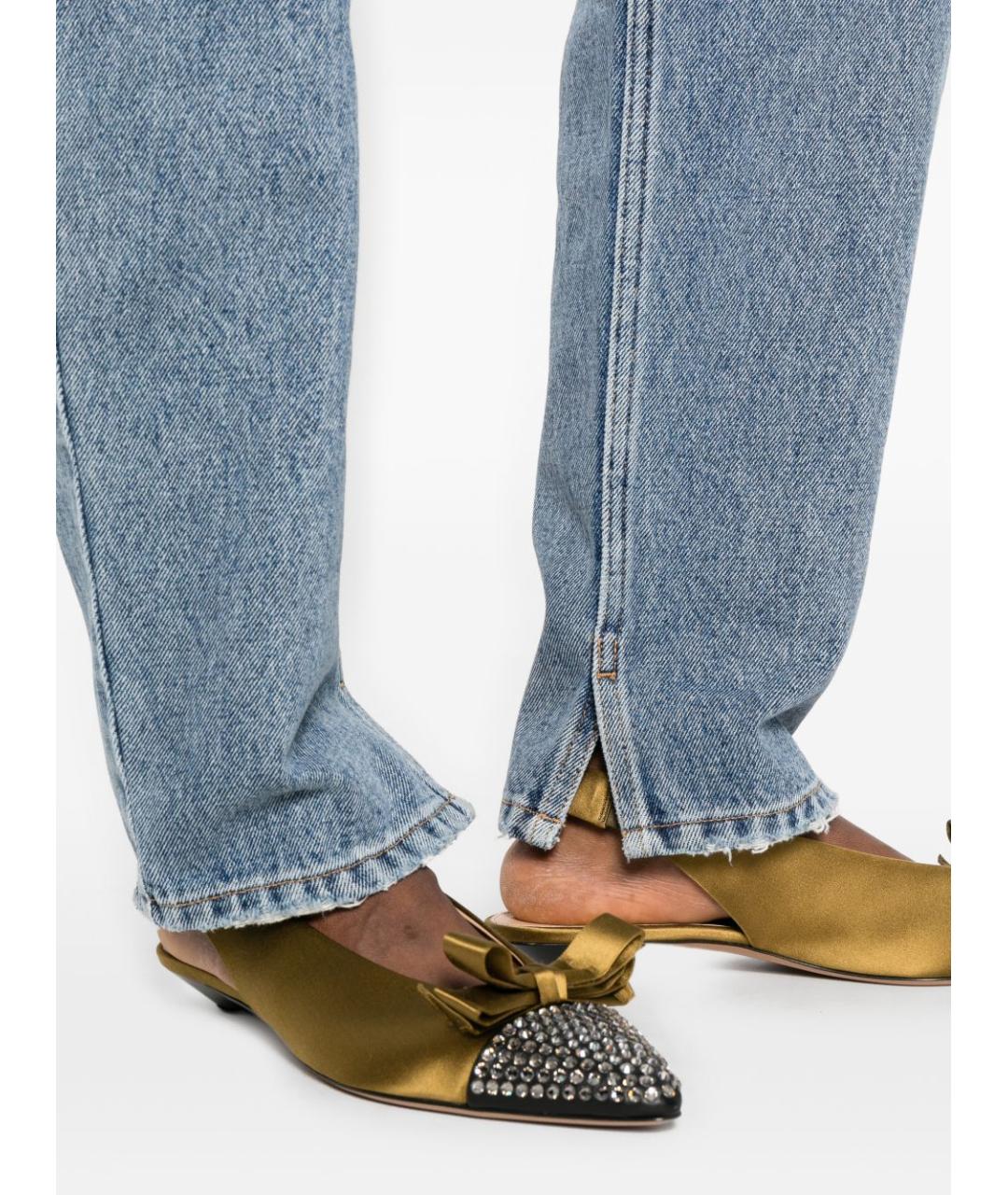 CHLOE Синие хлопковые прямые джинсы, фото 5