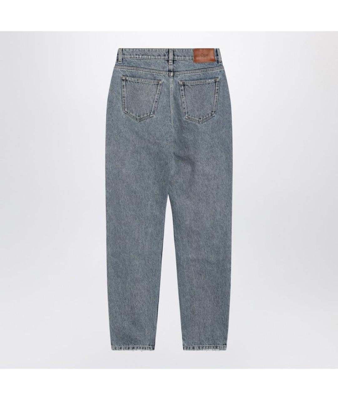 CHLOE Синие хлопковые прямые джинсы, фото 2