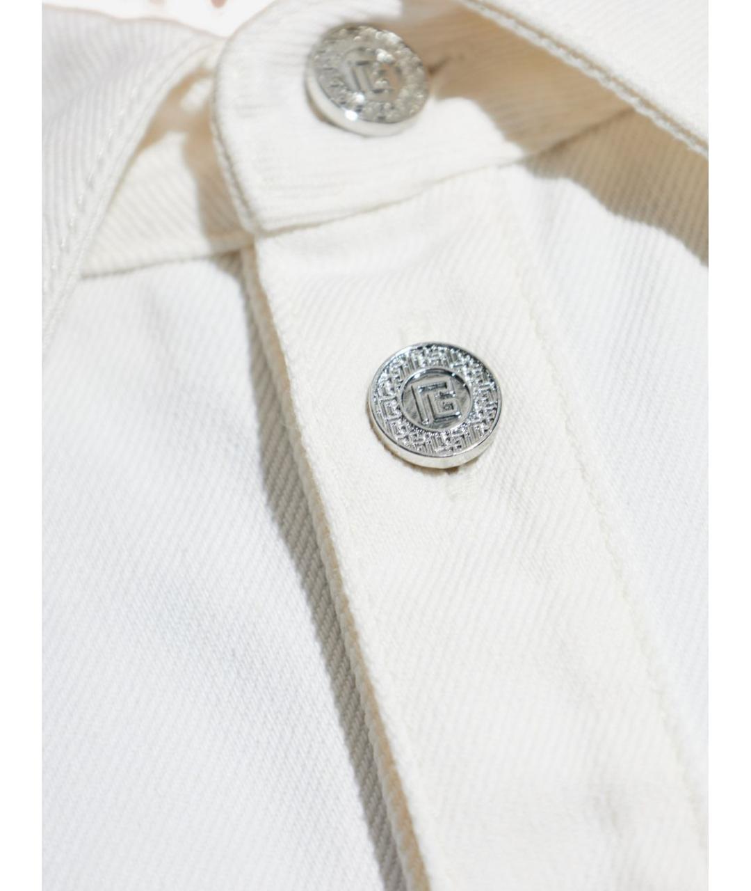 BALMAIN Белая хлопковая кэжуал рубашка, фото 3