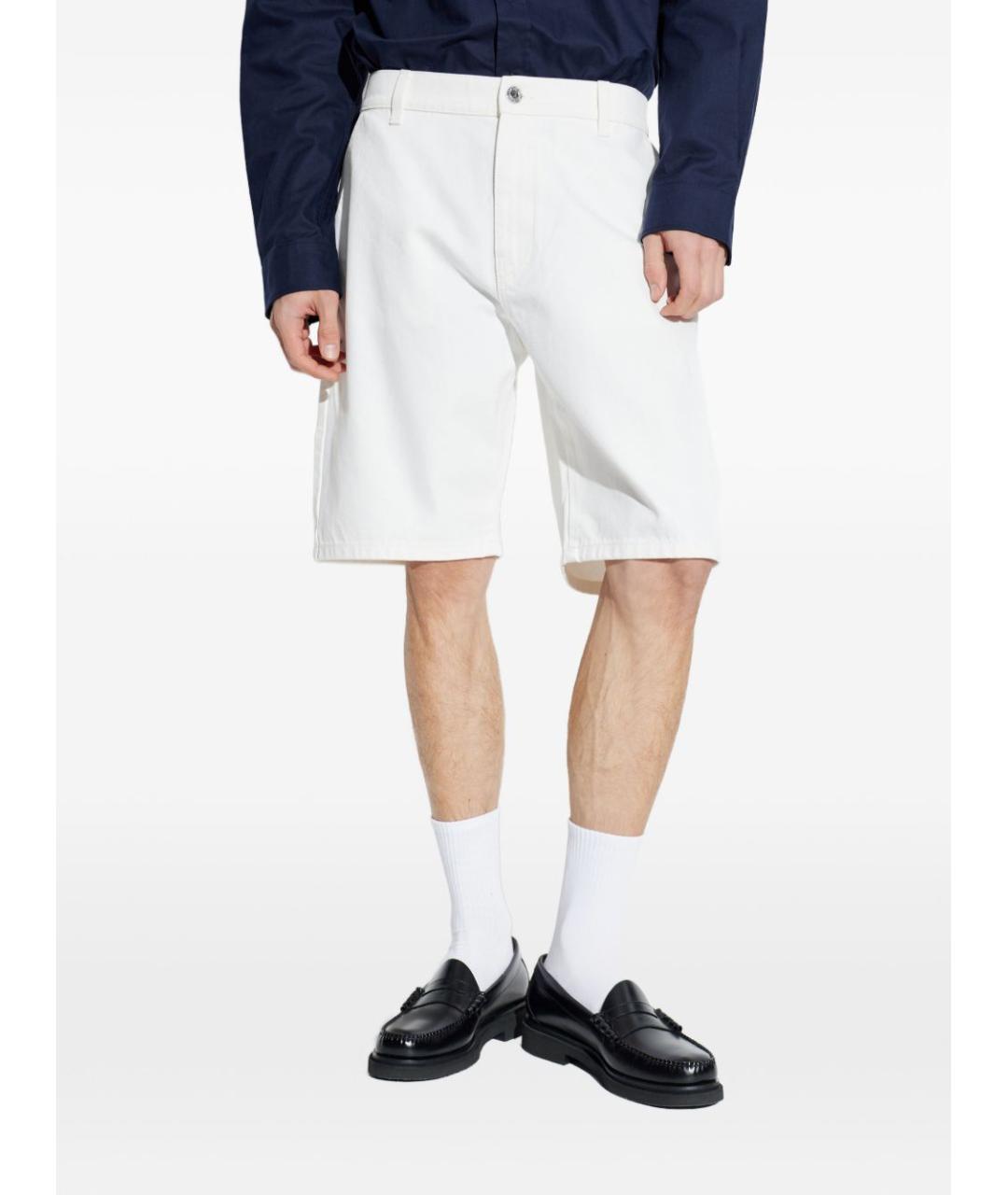 BALMAIN Белые хлопковые шорты, фото 5