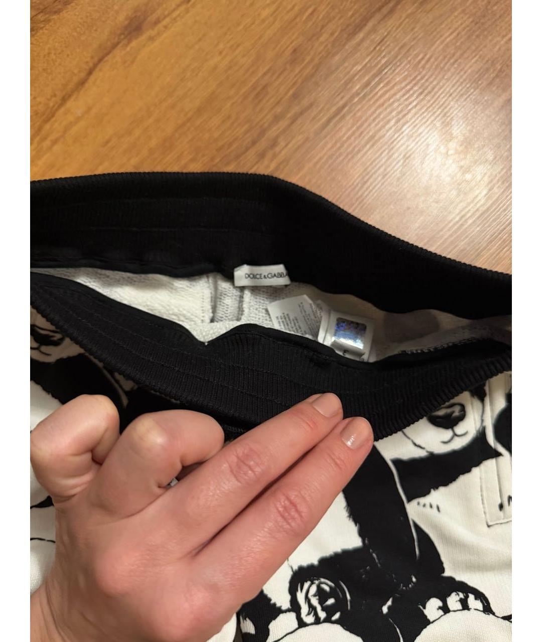 DOLCE&GABBANA Черный хлопковый комплект, фото 5