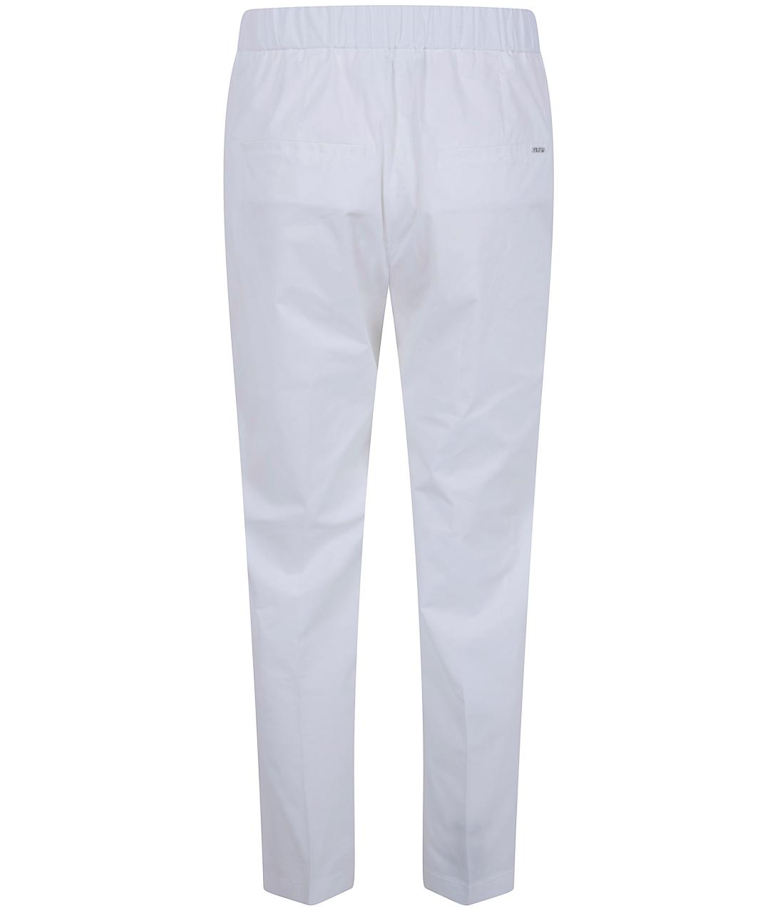 SEVENTY Белые хлопковые прямые брюки, фото 2